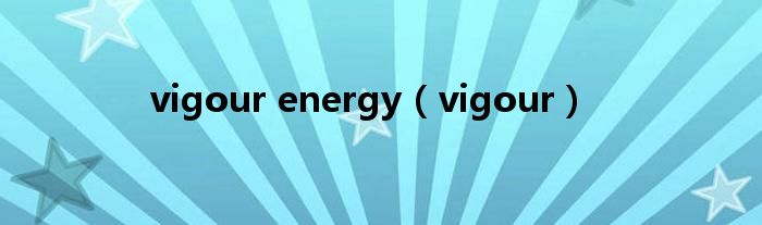 vigour energy（vigour）
