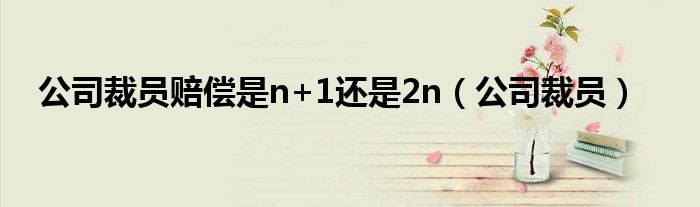 公司裁员赔偿是n+1还是2n（公司裁员）