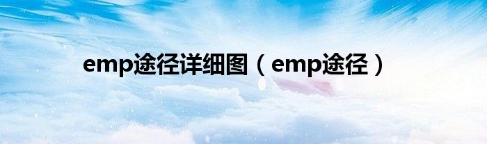 emp途径详细图（emp途径）