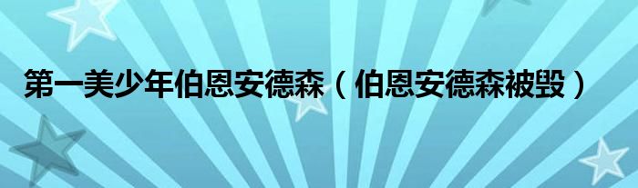 第一美少年伯恩安德森（伯恩安德森被毁）