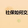 社保如何交上个月的费用（社保如何交）