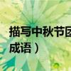 描写中秋节团圆的成语（形容中秋佳节团圆的成语）