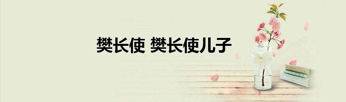 樊长使 樊长使儿子