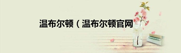 温布尔顿（温布尔顿官网