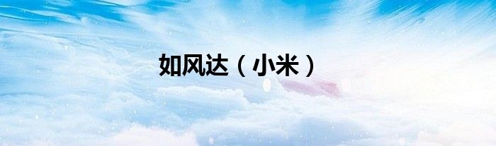 如风达（小米）