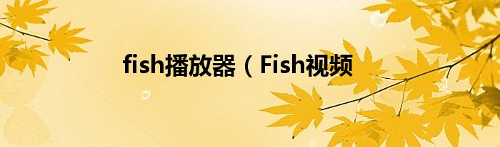 fish播放器（Fish视频