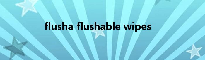 flusha flushable wipes