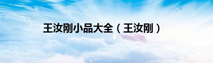 王汝刚小品大全（王汝刚）