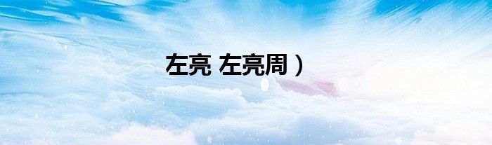 左亮 左亮周）