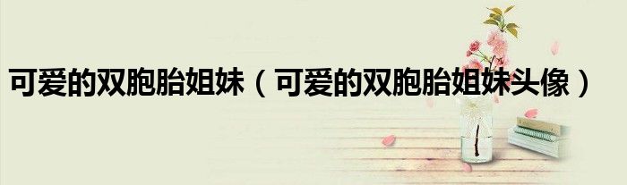 可爱的双胞胎姐妹（可爱的双胞胎姐妹头像）