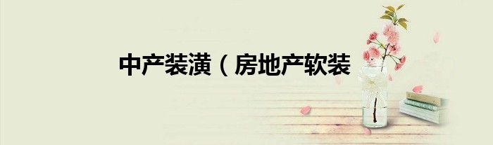 中产装潢（房地产软装