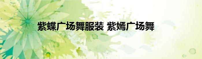 紫蝶广场舞服装 紫嫣广场舞