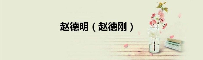 赵德明（赵德刚）