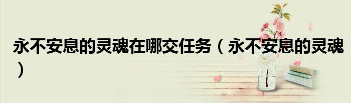 永不安息的灵魂在哪交任务（永不安息的灵魂）