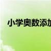 小学奥数添加一条直线 小学奥数数线段题