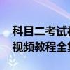 科目二考试视频全过程 驾照科目二考试技巧视频教程全集