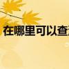 在哪里可以查汽车违章记录（汽车违章记录）