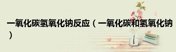 一氧化碳氢氧化钠反应（一氧化碳和氢氧化钠）