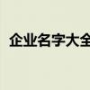 企业名字大全 有创意霸气（企业名字大全）