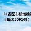 31省区市新增确诊144例 本土126例（震长：31省份新增本土确诊2091例）