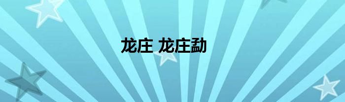 龙庄 龙庄勐