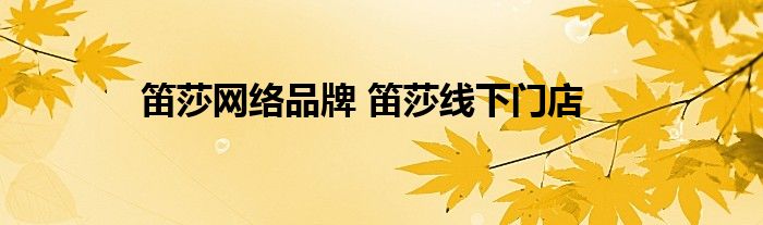 笛莎网络品牌 笛莎线下门店