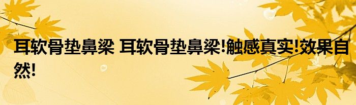 耳软骨垫鼻梁 耳软骨垫鼻梁!触感真实!效果自然!