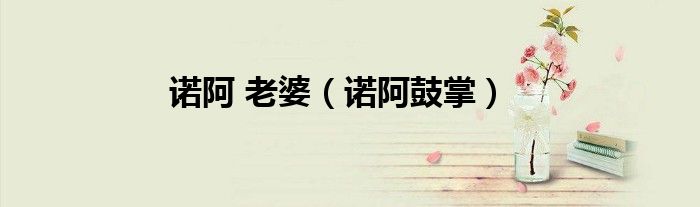 诺阿 老婆（诺阿鼓掌）