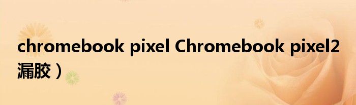 chromebook pixel Chromebook pixel2 漏胶）