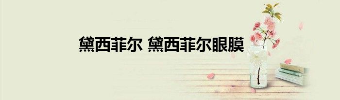黛西菲尔 黛西菲尔眼膜