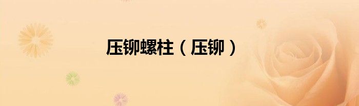 压铆螺柱（压铆）