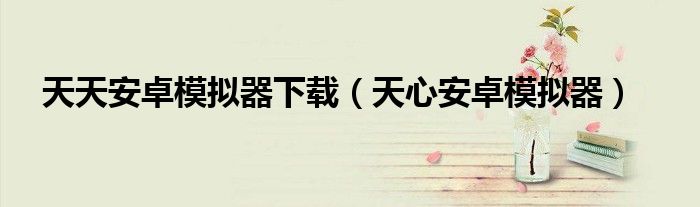 天天安卓模拟器下载（天心安卓模拟器）