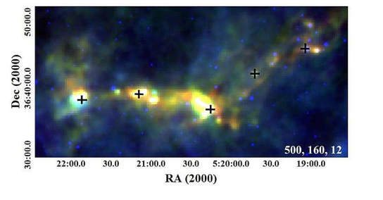 研究人员调查了三个恒星形成区域识别了数百个年轻的恒星物体