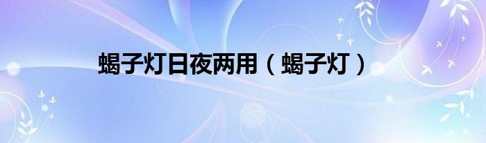 蝎子灯日夜两用（蝎子灯）