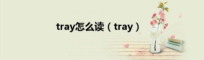 tray怎么读（tray）