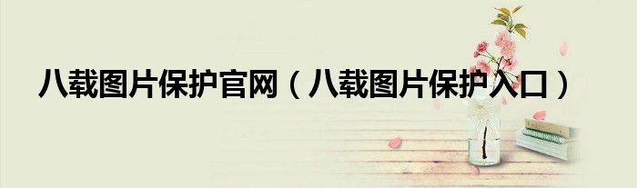 八载图片保护官网（八载图片保护入口）