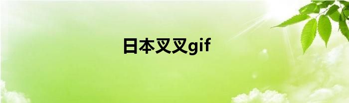日本叉叉gif