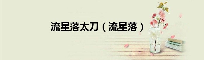流星落太刀（流星落）
