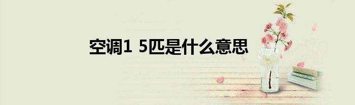 空调1 5匹是什么意思
